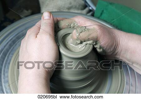 detail of potter forming jar on potter´s wheel View Large Photo Image Stock Image - detail of potter forming jar on potter´s wheel. Fotosearch