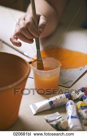 detail of woman painting jar View Large Photo Image Stock Image - detail of woman painting jar. Fotosearch