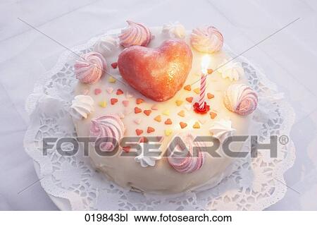 still life of birthday cake decorated with hearts View Large Photo Image Stock Image - still life of birthday cake decorated with hearts. Fotosearch