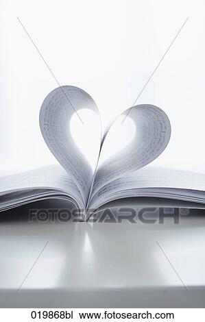 still life of book with pages forming heart View Large Photo Image Stock Image - still life of book with pages forming heart. Fotosearch