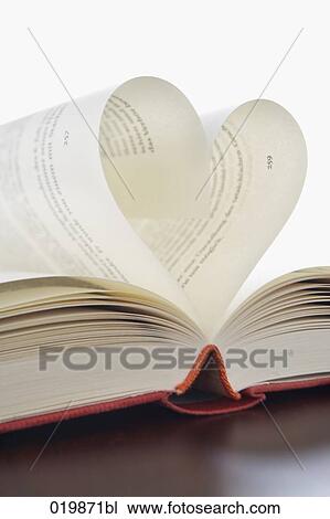 still life of book with pages forming heart View Large Photo Image Stock Image - still life of book with pages forming heart. Fotosearch