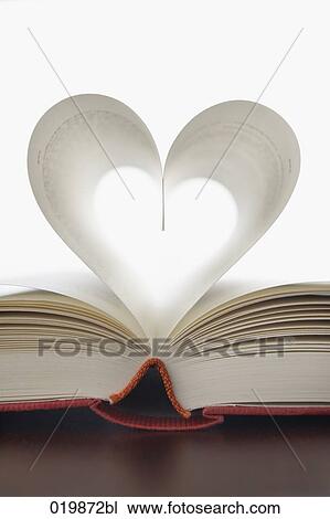 still life of book with pages forming heart View Large Photo Image Stock Image - still life of book with pages forming heart. Fotosearch