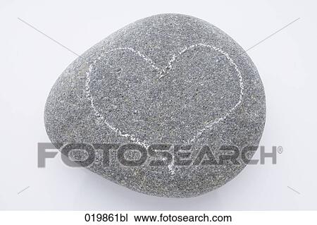 still life of grey pebble with heart drawing View Large Photo Image Stock Image - still life of grey pebble with heart drawing. Fotosearch