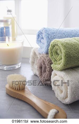 still life of towels and candle View Large Photo Image Stock Image - still life of towels and candle. Fotosearch