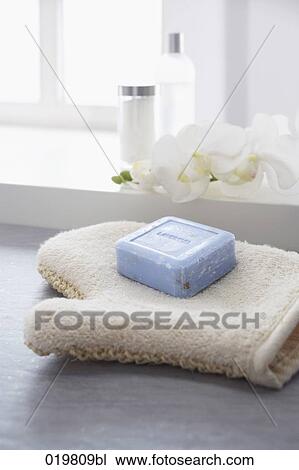 still life of washcloth and piece of soap View Large Photo Image Stock Image - still life of washcloth and piece of soap. Fotosearch
