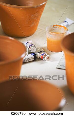 tubes for painting pottery View Large Photo Image Stock Image - tubes for painting pottery. Fotosearch