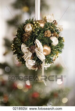 bouquet hanging on christmas tree View Large Photo Image Stock Image - bouquet hanging on christmas tree. Fotosearch