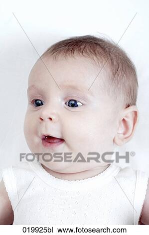 headshot of curious looking baby View Large Photo Image Stock Image - headshot of curious looking baby. Fotosearch
