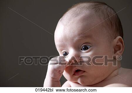 Stock Image - portrait of baby. Fotosearch