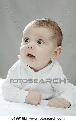 portrait of little baby girl View Large Photo Image Stock Image - portrait of little baby girl. Fotosearch
