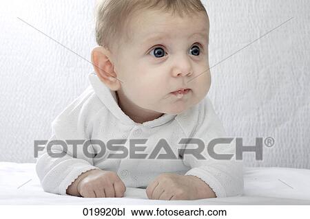 portrait of little baby girl View Large Photo Image Stock Image - portrait of little baby girl. Fotosearch