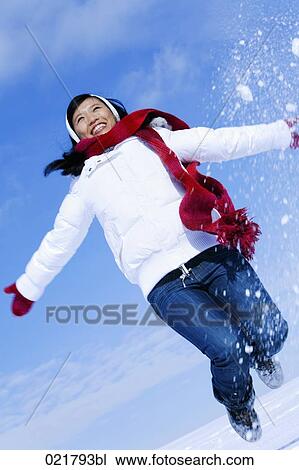 portrait of young asian woman in winter View Large Photo Image Stock Image - portrait of young asian woman in winter. Fotosearch