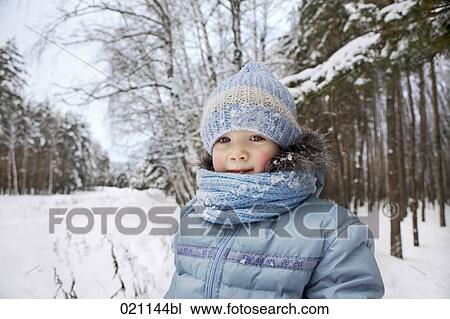 portrait of young girl in winter forest View Large Photo Image Stock Image - portrait of young girl in winter forest. Fotosearch