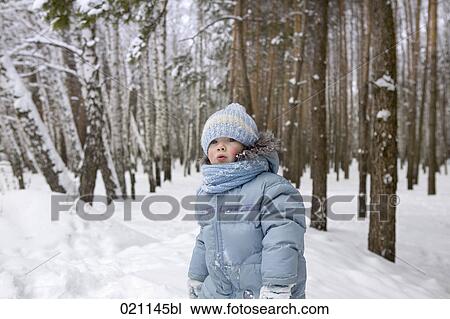 portrait of young girl in winter forest View Large Photo Image Stock Image - portrait of young girl in winter forest. Fotosearch