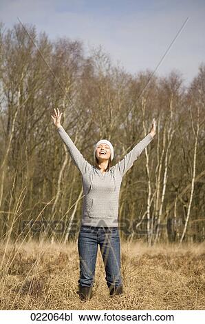 portrait of young woman in autumn View Large Photo Image Stock Image - portrait of young woman in autumn. Fotosearch