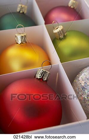still life of box with colourful baubles View Large Photo Image Stock Image - still life of box with colourful baubles. Fotosearch