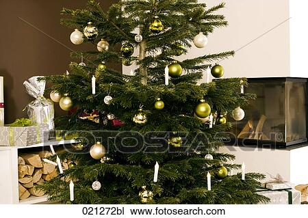 still life of christmas tree in living room View Large Photo Image Stock Image - still life of christmas tree in living room. Fotosearch
