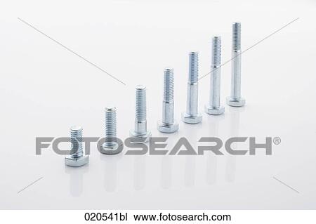 still life of screws showing upward development View Large Photo Image Stock Image - still life of screws showing upward development. Fotosearch