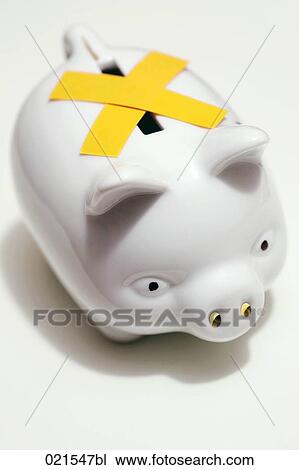 Stock Image - closed piggybank. Fotosearch