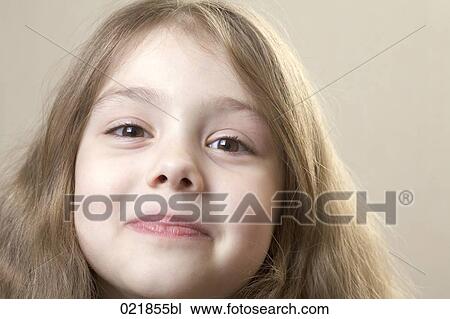 headshot of young girl View Large Photo Image Stock Image - headshot of young girl. Fotosearch