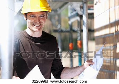 portrait of architect on construction site View Large Photo Image Stock Image - portrait of architect on construction site. Fotosearch