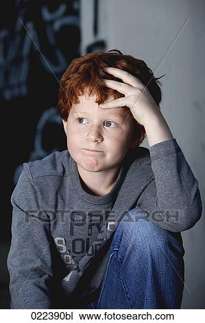 portrait of red haired boy View Large Photo Image Stock Image - portrait of red haired boy. Fotosearch