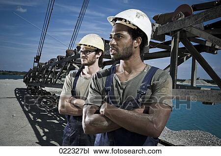 portrait of two workers View Large Photo Image Stock Image - portrait of two workers. Fotosearch