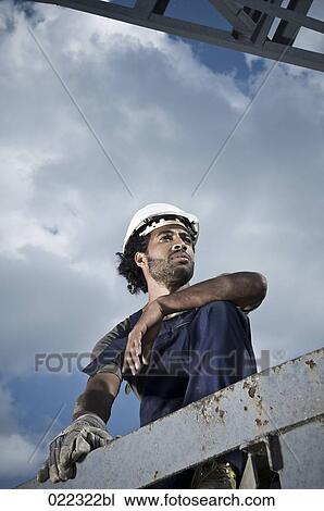 Stock Image - portrait of worker. Fotosearch