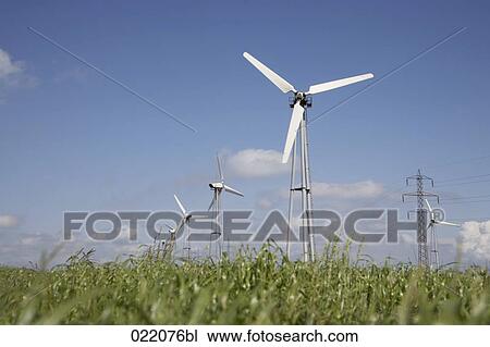 windmills in field View Large Photo Image Stock Image - windmills in field. Fotosearch