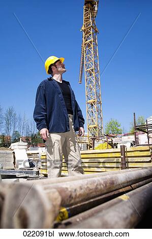 worker on construction site View Large Photo Image Stock Image - worker on construction site. Fotosearch