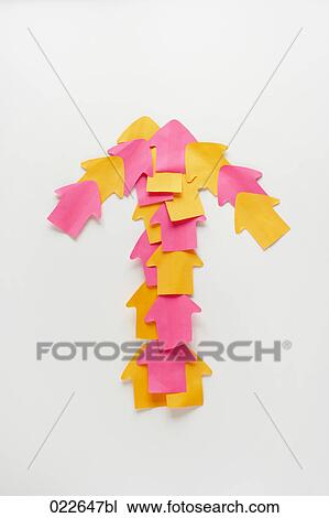 arrow made of red and yellow post-its View Large Photo Image Stock Image - arrow made of red and yellow post-its. Fotosearch