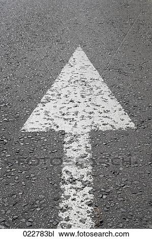 arrow sign on road View Large Photo Image Stock Image - arrow sign on road. Fotosearch