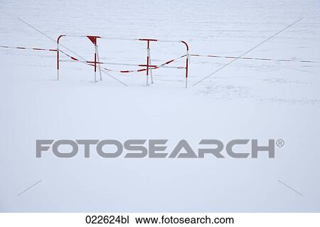 barrier in winter View Large Photo Image Stock Image - barrier in winter. Fotosearch