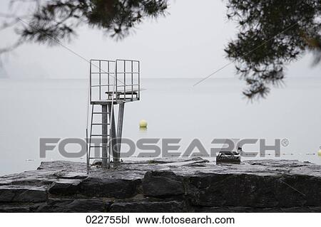diving boards at open air pool at Brienz in Switzerland View Large Photo Image Stock Image - diving boards at open air pool at Brienz in Switzerland. Fotosearch