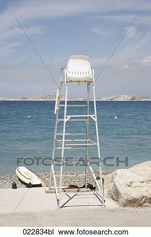 lifeguard tower on beach near Marseille in France View Large Photo Image Stock Image - lifeguard tower on beach near Marseille in France. Fotosearch