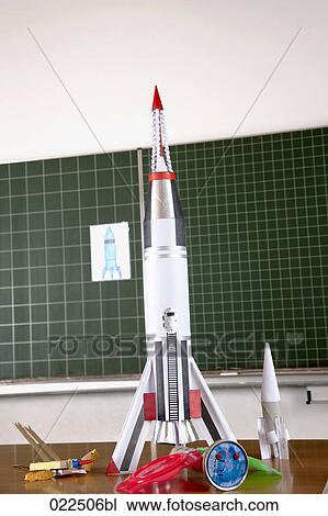 model of rocket on desk in classroom View Large Photo Image Stock Image - model of rocket on desk in classroom. Fotosearch