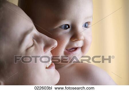 portrait of young mother and baby View Large Photo Image Stock Image - portrait of young mother and baby. Fotosearch