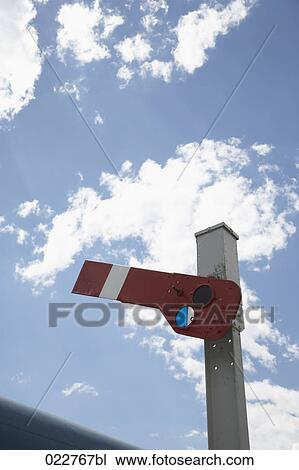 Stock Image - railway signal. Fotosearch