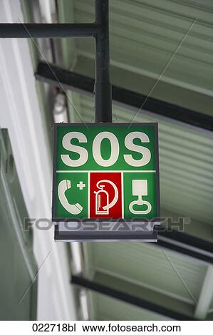 sos sign at train station View Large Photo Image Stock Image - sos sign at train station. Fotosearch
