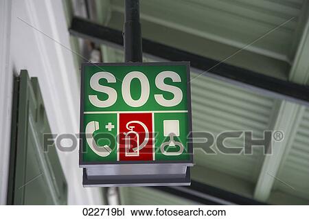 sos sign at train station View Large Photo Image Stock Image - sos sign at train station. Fotosearch