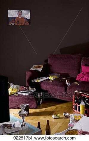untidy living room of bachelor flat View Large Photo Image Stock Image - untidy living room of bachelor flat. Fotosearch
