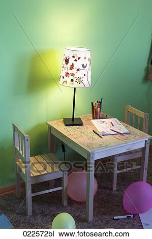Stock Image - view into children´s room. Fotosearch