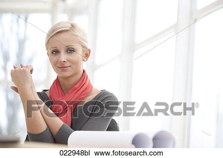 portrait of young blonde businesswoman View Large Photo Image Stock Image - portrait of young blonde businesswoman. Fotosearch