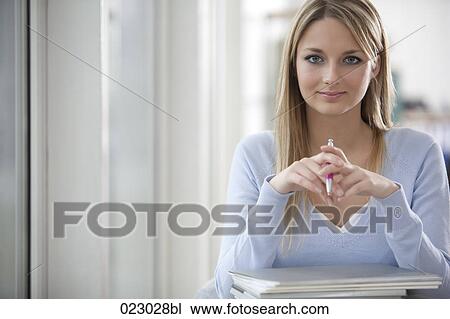 portrait of young blonde executive View Large Photo Image Stock Image - portrait of young blonde executive. Fotosearch