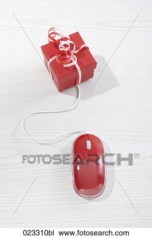 still life of computer mouse and present View Large Photo Image Stock Image - still life of computer mouse and present. Fotosearch