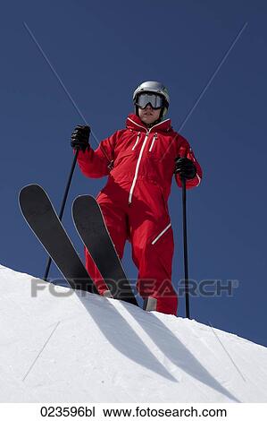 skier ready to start View Large Photo Image Stock Image - skier ready to start. Fotosearch