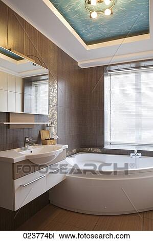 view into bathroom in hotel View Large Photo Image Stock Image - view into bathroom in hotel. Fotosearch