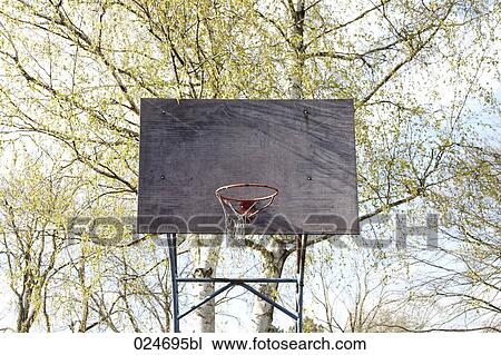 basketball hoop in park View Large Photo Image Stock Image - basketball hoop in park. Fotosearch