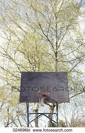 basketball hoop in park View Large Photo Image Stock Image - basketball hoop in park. Fotosearch