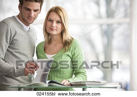portrait of businesswoman and male colleague View Large Photo Image Stock Image - portrait of businesswoman and male colleague. Fotosearch